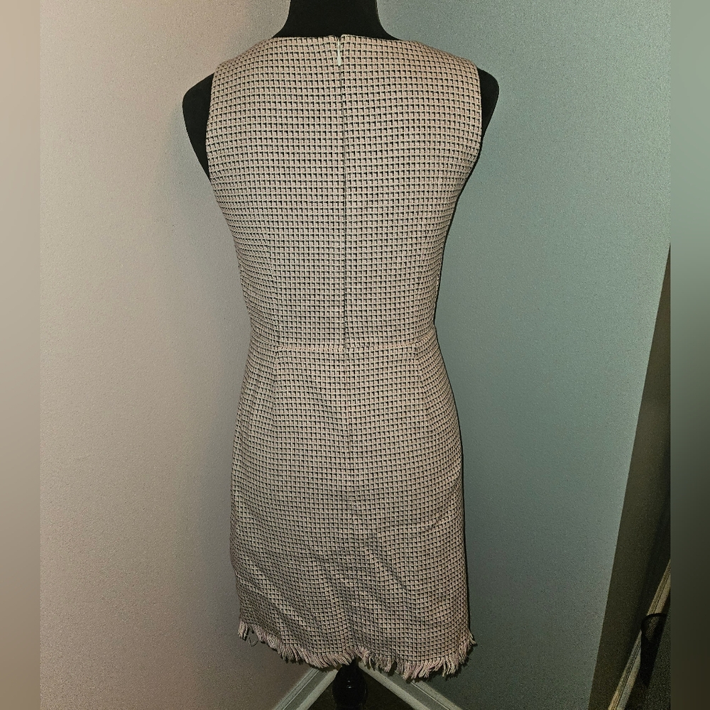 LOFT Pink Tweed Sheath Dress - Size 2 🩷 - Picture 4 of 9